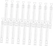 ERINGOGO 18pcs Refillable Bubble Wands Tubes for Heart Shaped Bubble Blowing Bottles for Parties and Weddings Summer and Friends and Family