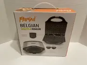 Parini Belgian Waffle Maker Cool Touch Handles Nonstick