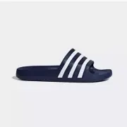Adidas Adilette Aqua Unisex Navy And White Slides Mens Size 11 Women’s Size 12