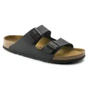 Birkenstock Men's Two-Strap Sandals Arizona Birko-Flor Black