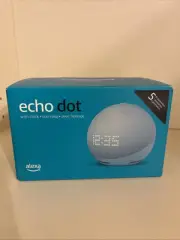 Amazon Echo Dot with clock 5th Gen. Smart Speaker - Cloud Blue