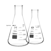 在飛比找蝦皮購物優惠-上品優選#試驗器材 玻璃三角燒瓶燒杯錐形瓶帶塞50/150/