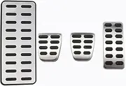 Szwaldaper Car Fuel Brake Foot Pedals Rest Pedal, for Hyundai, for Ix25 Creta, for Accent, for Verna, for Solaris, for Kia K2 Rio Soul KX3 Car Accelerator Pedal Cover(Rest and MT)