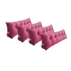 4X 120cm Pink Triangular Wedge Bed Pillow Headboard Backrest Bedside Tatami Cush