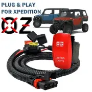 6' Pulse Power Busbar Plug Harness + Pod Lights On/Off Red Rocker Switch XP ADV