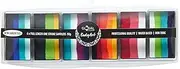 Global Colours Rainbow Burst Palette - BodyArt One Stroke Palette 6x 15g | Artist Paints