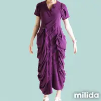 在飛比找蝦皮商城優惠-milida V領連身長魚尾裙 MR09A003