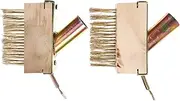 TOYANDONA 2pcs Steel Wire Weeding Brush Manual Garden Tools for Paver Cleaning for Driveways Patios and Sidewalks Stubborn Remover with Grabber Function