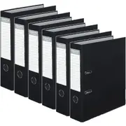 Colourhide Lever Arch Folder File A4 Black 6 Pack Bulk