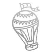 Couture Creations New Adventures Mini Die Air Balloon Approx 48mm x 48mm