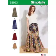Simplicity Sewing Pattern S8923 Misses Skirts Pull On 3 Lengths Sizes 6-14 UNCUT