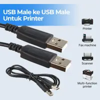 在飛比找蝦皮購物優惠-用於打印機的 Usb 公對公電纜 100cm 100 Ori