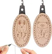 Sewing Needle Threader,2X Embroidery Needle Threader with Animal Patterns - Quilting Craft Making Accessory for Husband Wife Dad Grandma Grandpa 0)