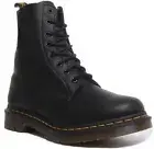 Dr Martens Pascal Virginia Womens 8 Eye Leather Boots In Black Size UK 3 - 8