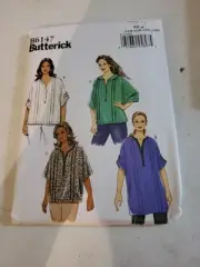 Butterick Misses Top Tunic Sewing Pattern B6147 Size 8-10-12-14-16 From 2014