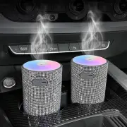 Diamond Car Diffuser Humidifier w/ LED Light Air Aromatherapy Air Fresheners USB