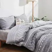 Smoofy Aztec Grey Comforters Queen Size, Folkloric Art Pattern Queen,