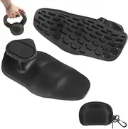 HJZHII Rubber Gym Grips, Fingerless Gym Grips Women Wen Workout Weight Lifting Gloves with Storage Bag No Slip Hand Palm Protection Wrist Training Palm Protectors for Deadlifts Pull Up Exercise