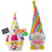 Birthday Gnomes Farmhouse Happy Birthday Tomte Plush Birthday Gifts Handmade ...