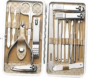 Ipetboom Nail Care Kit 19-piece Manicure Tools Set Cuticle Nippers Cuticle Trimmer and Nail Clippers for Women Men