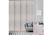 Straw Texture Panel Blinds 140cm~360cm(W)x230cm(D) Pearl