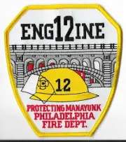 Philadelphia Fire Department, Pennsylvania Engine 12 Patch