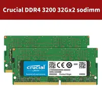 在飛比找樂天市場購物網優惠-Crucial DDR4 3200 64GB (32Gx2)