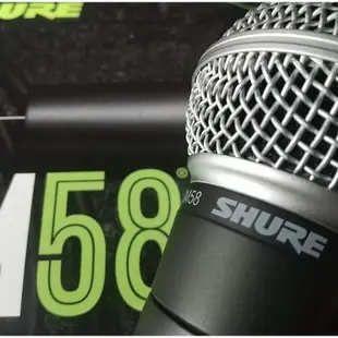 【搖滾玩家樂器】全新 公司貨 送收納袋 麥克風夾頭 整線黏扣帶 SHURE SM58S 有開關 麥克風 SM-58