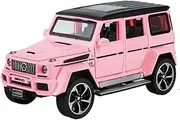 Die-cast Alloy 1:32 for Benz G63 Simulation Model Car Vehicles 6 Doors Opened Sound Light Pull Back Mini Off-Road Vehicle Miniature Vehicle(Pink)