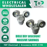 LUMMAX LED Twin Security Garage Spot Flood Light Outdoor Sensor Spotlight 6000K