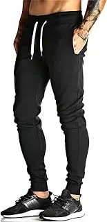 [FLYFIREFLY] Mens Joggers Gym Workout Pants Athletic Running Sweatpants for Men Bodybuilding with Pockets