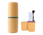 Toothbrush Travel Case, Travel Toothbrush Cup Holder Portable Toothbrush Travel Container,yellow