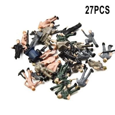 Worker Model People Figures Train 1:87 Scale Landscape Color Pose Placement