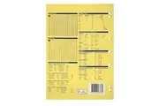 Spirax 120 Binder Book A4 8mm Ruled 64-Pages Writing Notebook Stationery Yellow