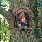 Resin Gnome Statue Garden Gift Dwarf Figurine Creative Fairy Sculpture Garden