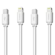 2x Sansai 1.2m USB-C to 8 Pin Charging/Data Sync Cable for iPhone 12 Pro Max