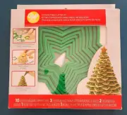 New Wilton Cookie Tree Cutter Kit - 10 Cutters, 3 Bags & 2 Tips-Star Shaped