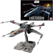 Revell (Bandai Original) 01200 Star Wars X-Wing Starfighter (Luke Skywalker) 1:72 Scale Unbuilt/Pre-Coloured/Clip-Together (Non-Glue) Plastic Model Kit with Display Base
