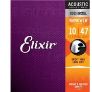 Elixir #11152 Acoustic Nano 80/20 Bronze Guitar 12-String 10-47 Light