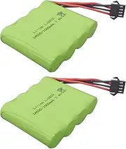 2PCS 7.4V 14500 1000mAh Lithium Battery for DE36W RC Car 1:16 Off-Road Vehicle Four-Wheel Drive High-Speed Climbing Drift Racing Battery