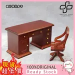 [媽咪寶貝] 1:12娃娃屋DOLLHOUSE 木質迷你傢俱 復古書房場景 書桌椅子寫字檯