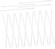 TEHAUX Hanging File Folder Metal Bars 20pcs Organizer Clips for Document Holder File Cabinet Hanging Folder Rails