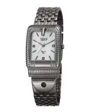 Burgi Women's Diamond Marker Buckle Watch