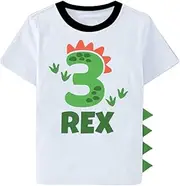 Luke and Lulu 3rd Birthday Shirt Boy - Three Rex 3 Year Old Birthday Shirt - Third Birthday Outfit - Dinosaur Shirt for Boys