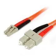 Startech 2m Fiber Optic Cable - Multimode Duplex 62.5/125 Lszh - Lc/sc Fiblcsc2