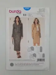 Burda Sewing Pattern 6582 Womens Jacket Skirt Pattern Size US 8-20 EUR 34-46 NEW