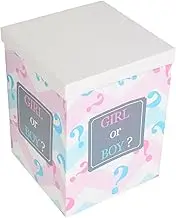 Gadpiparty Girl Gender Reveal Party Supplies Party Supplies Name Barlow Mailbox Poster Cake Decorations Gender Reveal for Balloons Reveal The Secret Ideas Flash Baby Box Arch Blocks