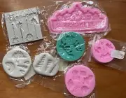 7 Princess Unicorn Tiara Wand Fondant Mold Silicone Cake Decorating Lot