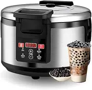 Commercial Boba Maker, 16L Commercial Automatic Pearl Pot Boiling Pearls Cooker, Non-Stick Liner, Anti-Scalding Handle/Inte-Lligent Control - No Spillage, for Tapioca Pearls Milk Tea Stores