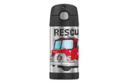 Thermos 355ml Funtainer Vacuum Insulated Drink Bottle Firetruck Stainless Steel